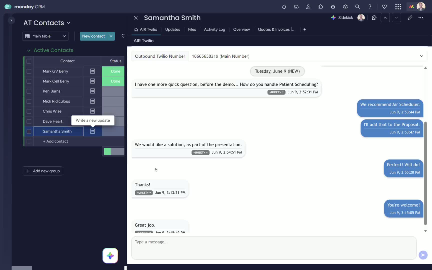 Item Conversations